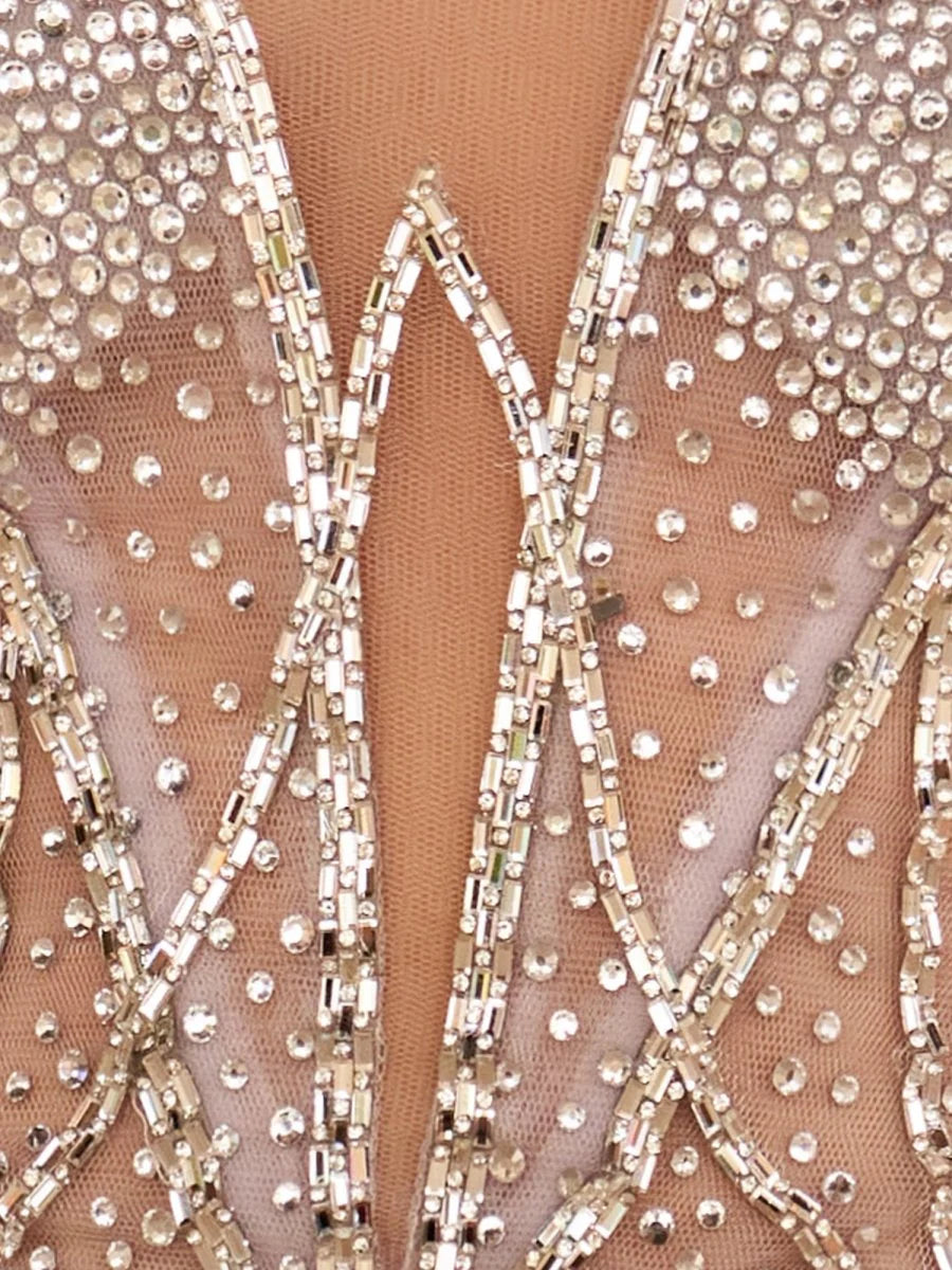 Silver Satin Sequins With Beaded V Neck Sheath Short Prom Dress Silver Homecoming Dress