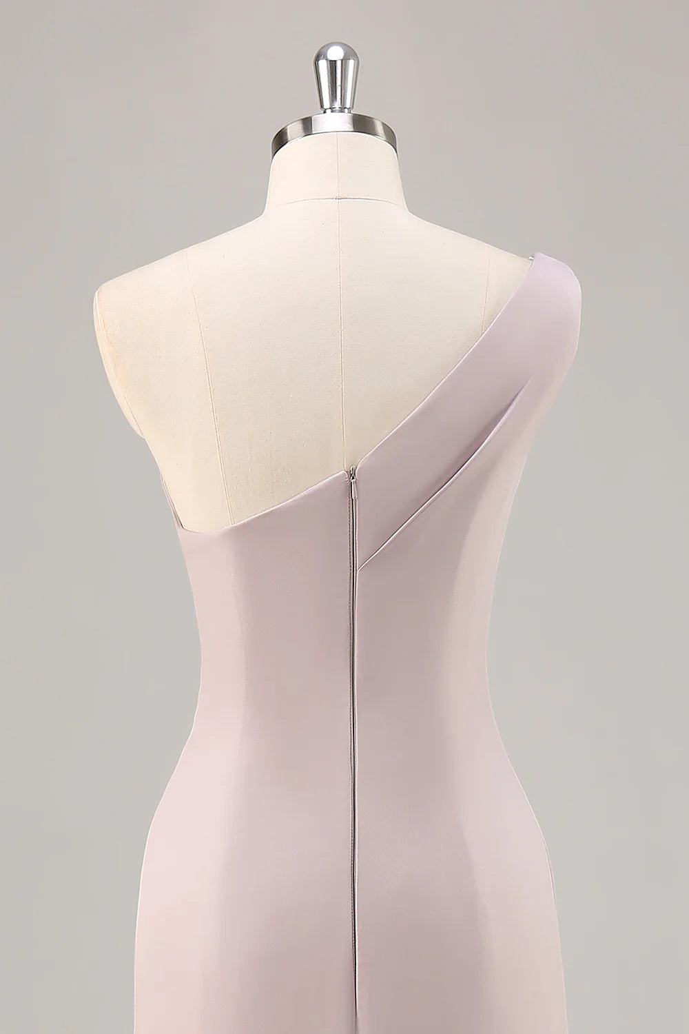 Simplicity Khaki One Shoulder Mermaid Long Formal Dress Khaki Evening Dress With Train