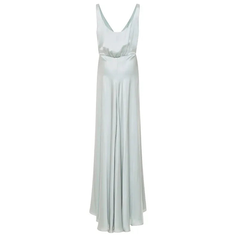 long formal dress Sleeveless Ball Gown Retract Your Waist Party Dress